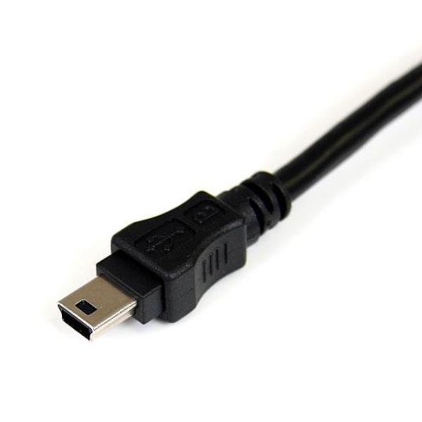 StarTech.com Cavo a doppia alimentazione per disco rigido esterno HDD a splitter Y - cavo USB A a mini B da 1,8m - Cavo USB - USB (M) a mini-USB Type B (M) - USB 2.0 - 1.8 m - nero - per P/N: SAT1810U2, SLMSOPTB, PEXUSB7LP