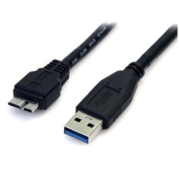StarTech.com Cavo USB 3.0 SuperSpeed 50 cm nero A a Micro B - M/M - Cavo USB - Micro USB tipo B (M) a USB Tipo A (M) - USB 3.0 - 50 cm - stampato - nero - per P/N: DKT30CVAGPD, S251BMU313, S251BMU3FP, S251BPU313, S252BU313R, SLSODDU33B, SMS1BMU313
