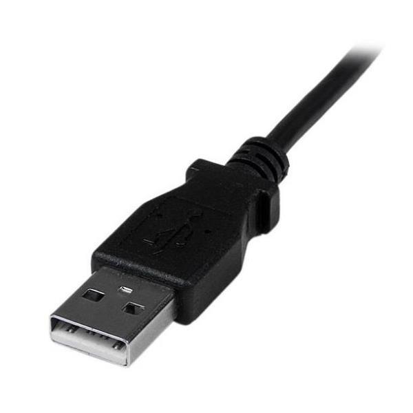 StarTech.com Cavo mini USB 2 m - A a Mini B angolare verso il basso - Cavo USB - USB (M) a mini-USB Type B (M) - USB 2.0 - 2 m - connettore 90°, stampato - nero