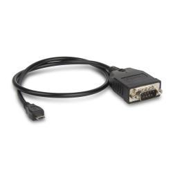 Hamlet - Cavo USB / seriale - Micro-USB Tipo B (M) a DB-9 (M) - 45 cm