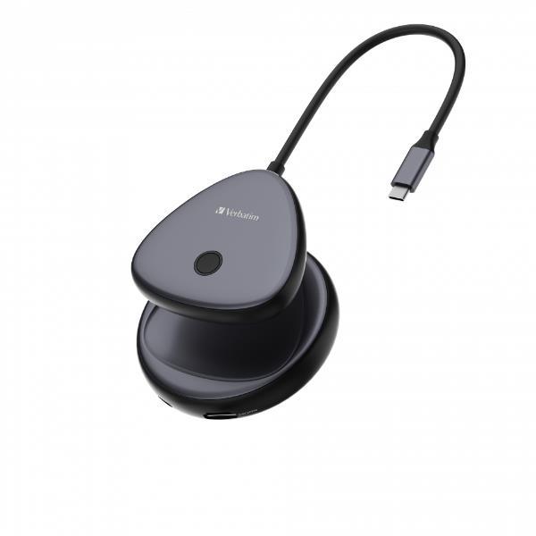 Verbatim - Share My Screen 4K USB-C Wireless Display Adapter con Hub WDA-02 - 32147