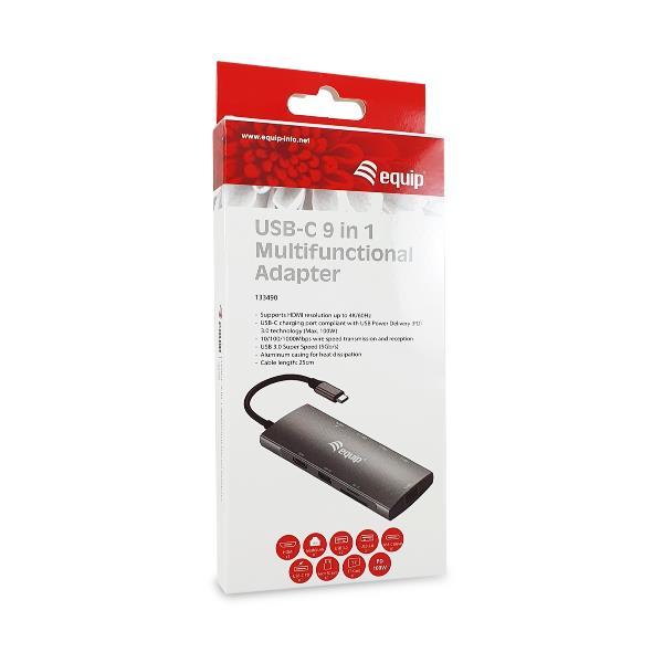 CONCEPTRONIC USB-C 9 IN 1 MULTIFUNCTIONAL ADAPTE