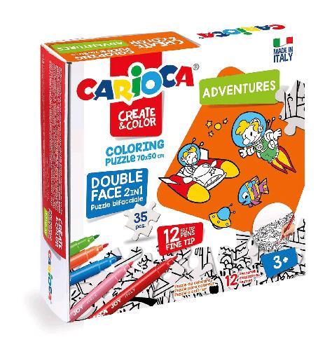 CARIOCA COLORING PUZZLE ADVENTURES KIT 2 PUZZLE DA …