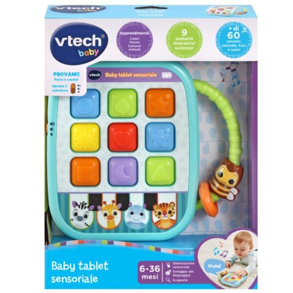V-TECH BABY TABLET SENSORIALE CON LUCI CANZONI E …