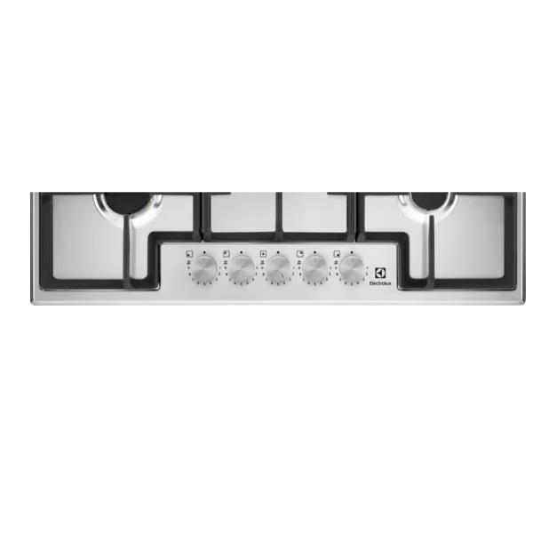 Electrolux Serie 300 Slim line EGS75362X - Piano cottura a gas - 5 piastre - Nicchia - larghezza: 56 cm - prof. 48 cm - acciaio inossidabile