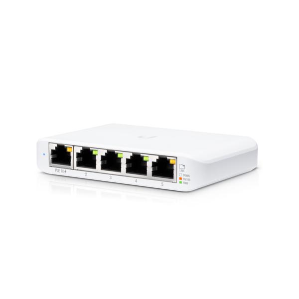 Ubiquiti UniFi USW Flex Mini, Gestito, Gigabit Ethernet (10/100/1000), Supporto Power over Ethernet (PoE)