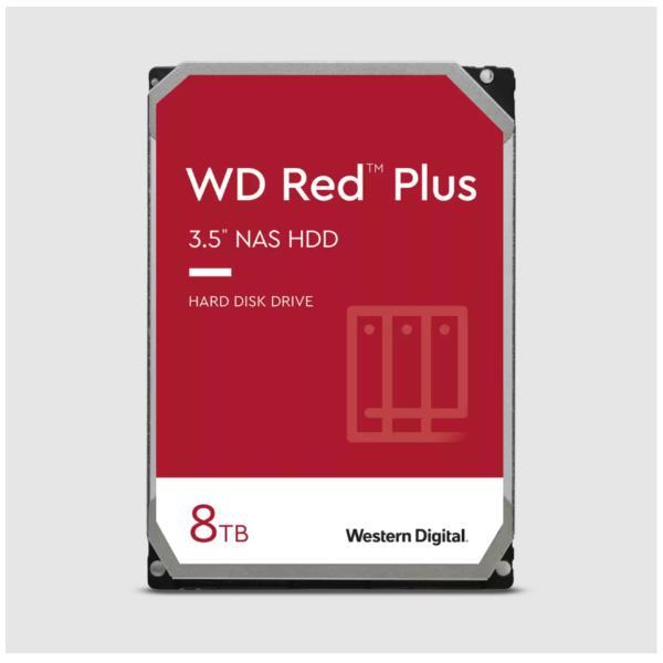 WD Red Plus WD80EFPX - HDD - 8 TB - interno - 3.5" - SATA 6Gb/s - 5640 rpm - buffer: 256 MB