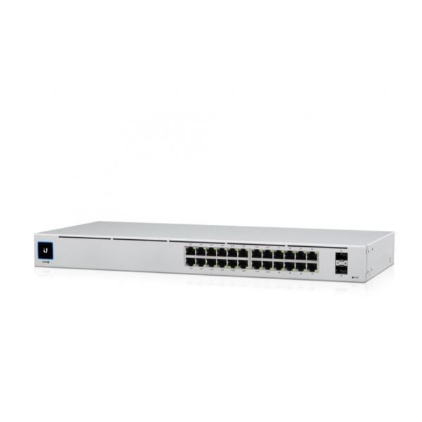 Ubiquiti UniFi Switch USW-24-POE - Switch - gestito - 24 x 10/100/1000 (16 PoE+) + 2 x Gigabit SFP - desktop, montabile su rack - PoE+ (95 W)