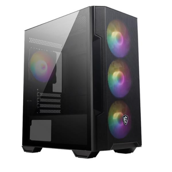 MSI MAG FORGE M100R - Tower microATX - pannello laterale finestrato (vetro temperato) - senza alimentazione (ATX) - USB/Audio