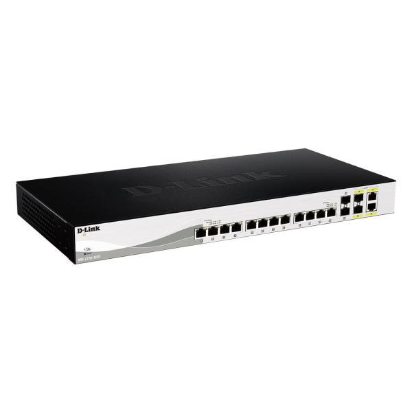 D-Link DXS 1210-16TC - Switch - intelligente - 12 x 10GBase-T + 2 x SFP+ + 2 x SFP+ 10 Gigabit combo - montabile su rack