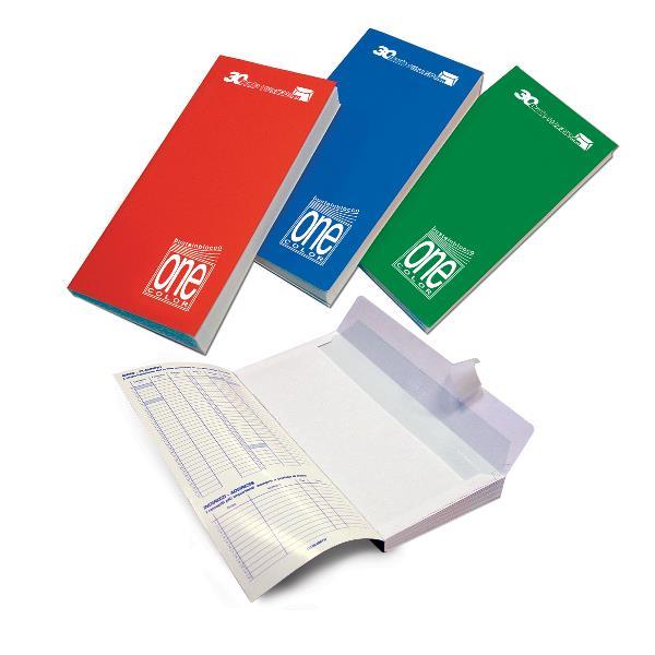 BLASETTI ONE COLOR BLOCCO CON 30 BUSTE 90 GR SENZA FINISTRA 230X110 mm CHIUSURA CON STRIP BIANCO