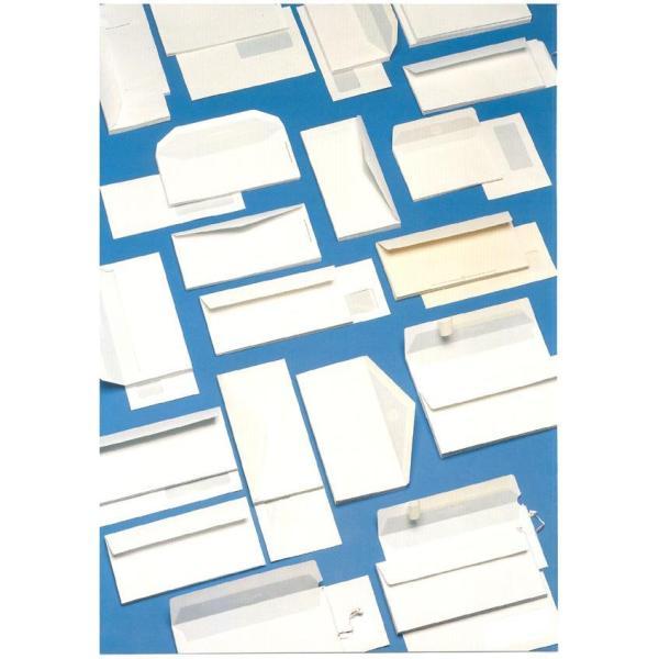 BLASETTI BUSTE DI CARTA CON FINESTRA GOMMATA 110X230 mm 80 GR COL. BIANCO CONF 500 Pz.