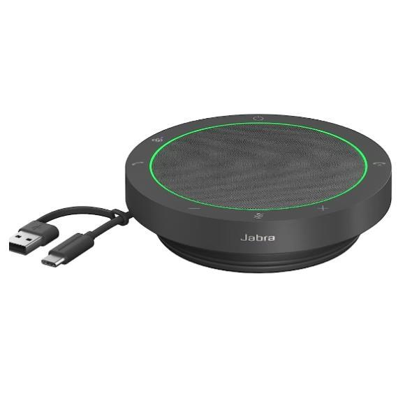 Jabra Speak2 40 MS - Vivavoce a mani libere - cablato - USB-C, USB-A - grigio scuro - Certificato per i team Microsoft