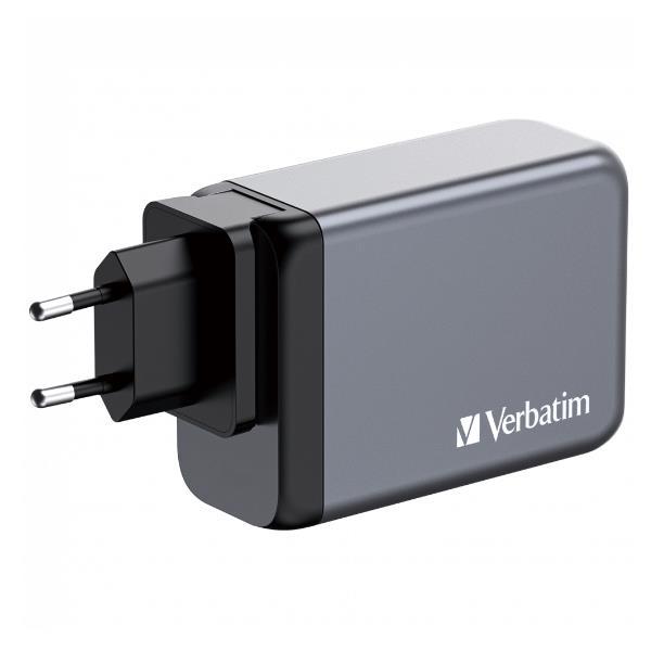 Verbatim Caricabatterie da Parete GaN 4 porte 240W