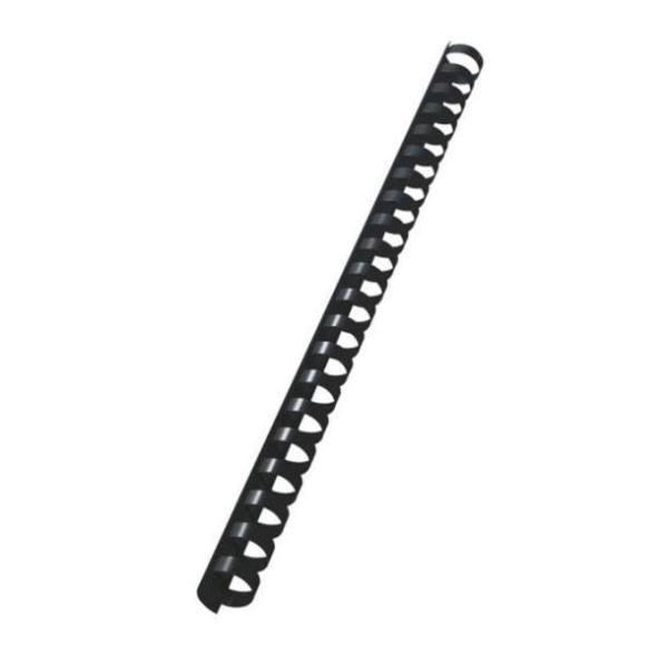 Fellowes - 6 mm - 21 anelli - A4 (210 x 297 mm) - 20 fogli - nero - 100 pezzi pettine per la rilegatura in plastica - per Fellowes Galaxy 500, Orion 500, Pulsar+ 300, Quasar+ 500, Star 150, Starlet 2, Starlet 2+