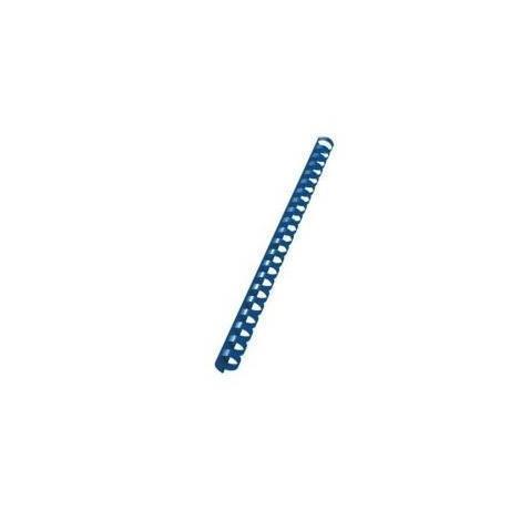 Fellowes - 16 mm - 30 cm - 21 anelli - A4 (210 x 297 mm) - 120 fogli - blu - 100 pezzi pettine per la rilegatura in plastica