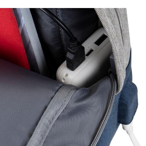 Rivacase Zaino per laptop da 15,6’ con cerniere antifurto - Grigio