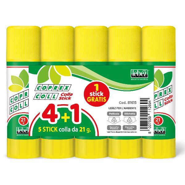 Lebez COPREX COLL - Colla in stick - 21 g (pacchetto di 5)