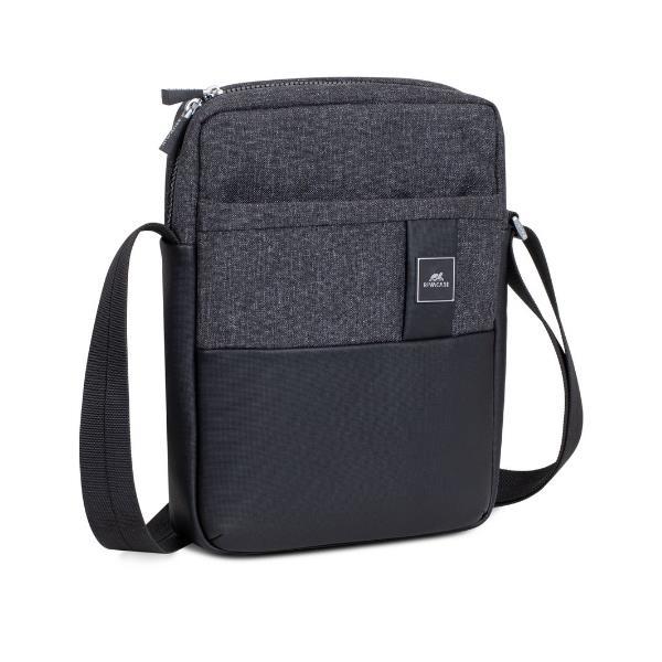 RIVACASE MELANGE BORSA A TRACOLLA PER TABLET 11" IN POLIESTERE 2 SCOMPARTI NERO