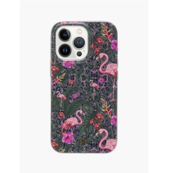 Dbramante 1928 Capri - Custodia per iPhone 13 Pro Max in Plastica Riciclata - Fenicottero