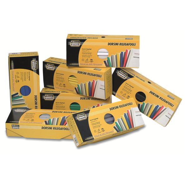 FELLOWES CF50 DORSINO 25 FOGLI D.4MM GIALLO