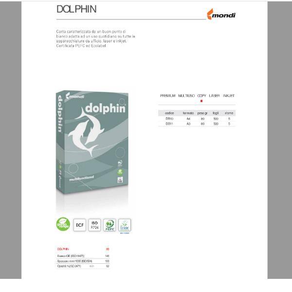 MONDI DOLPHIN/A4-CF180RISME- 80GR