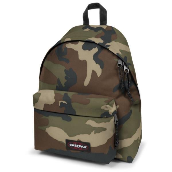 EASTPACK PADDED PAK ZAINO IN POLIESTERE POLIAMMIDE 40X30X18 CM 24 LT SPALLACCI IMBOTTITI ANTISCIVOLO TASCA FRONTALE MIMETICO