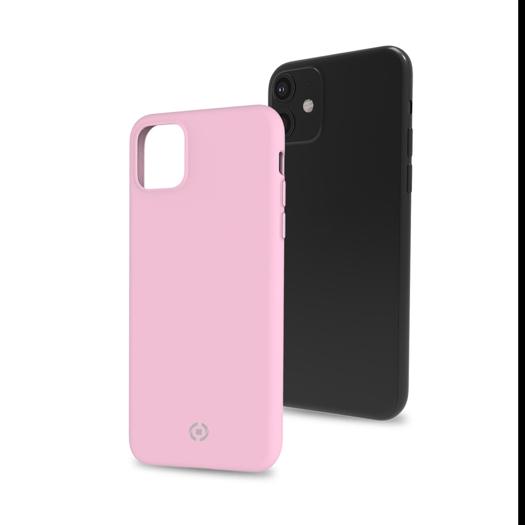 Celly FEELING FEELING1001PK - Cover per cellulare - silicone liquido - rosa - per Apple iPhone 11