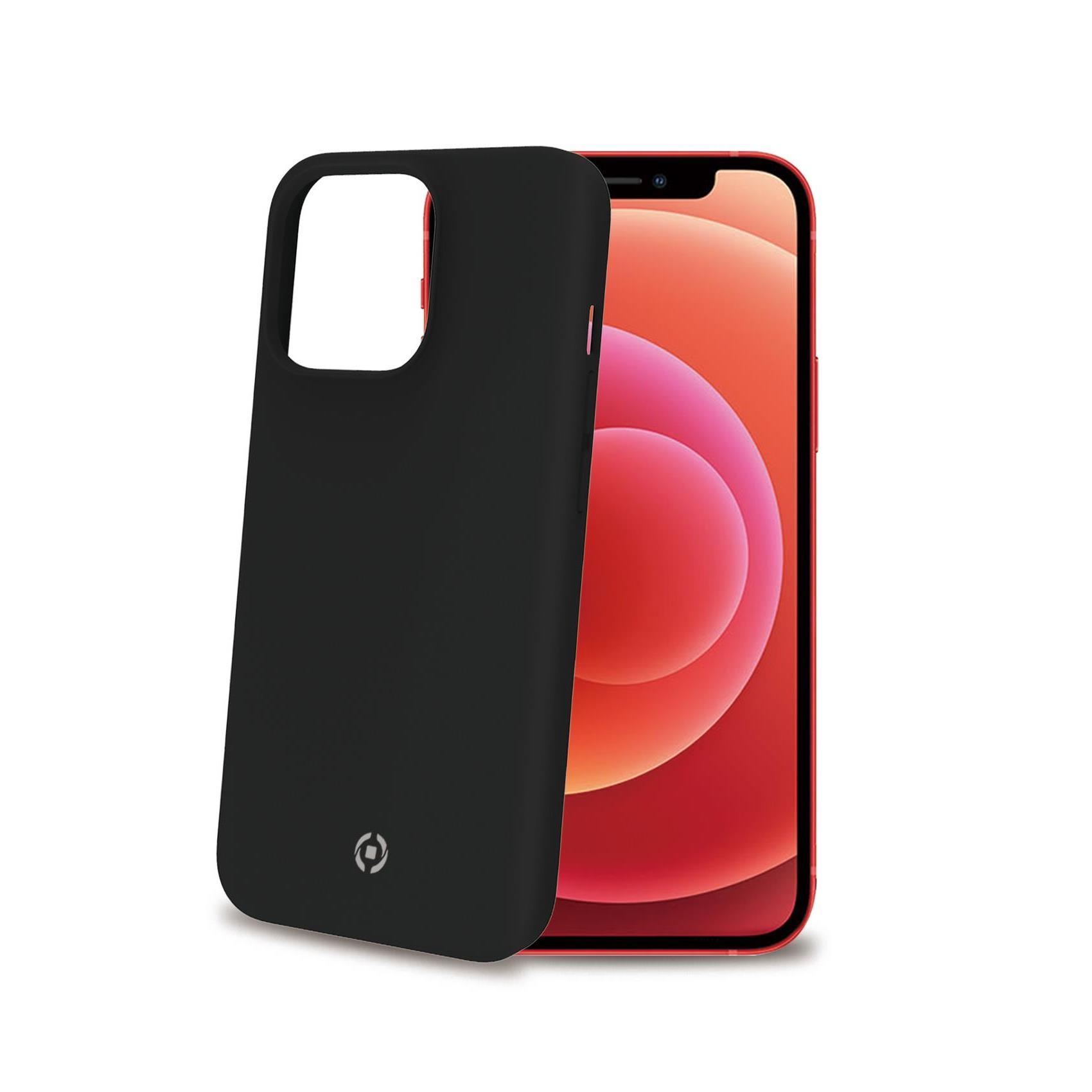 Celly FEELING - Cover per cellulare - silicone liquido - nero - per Apple iPhone 13 Pro