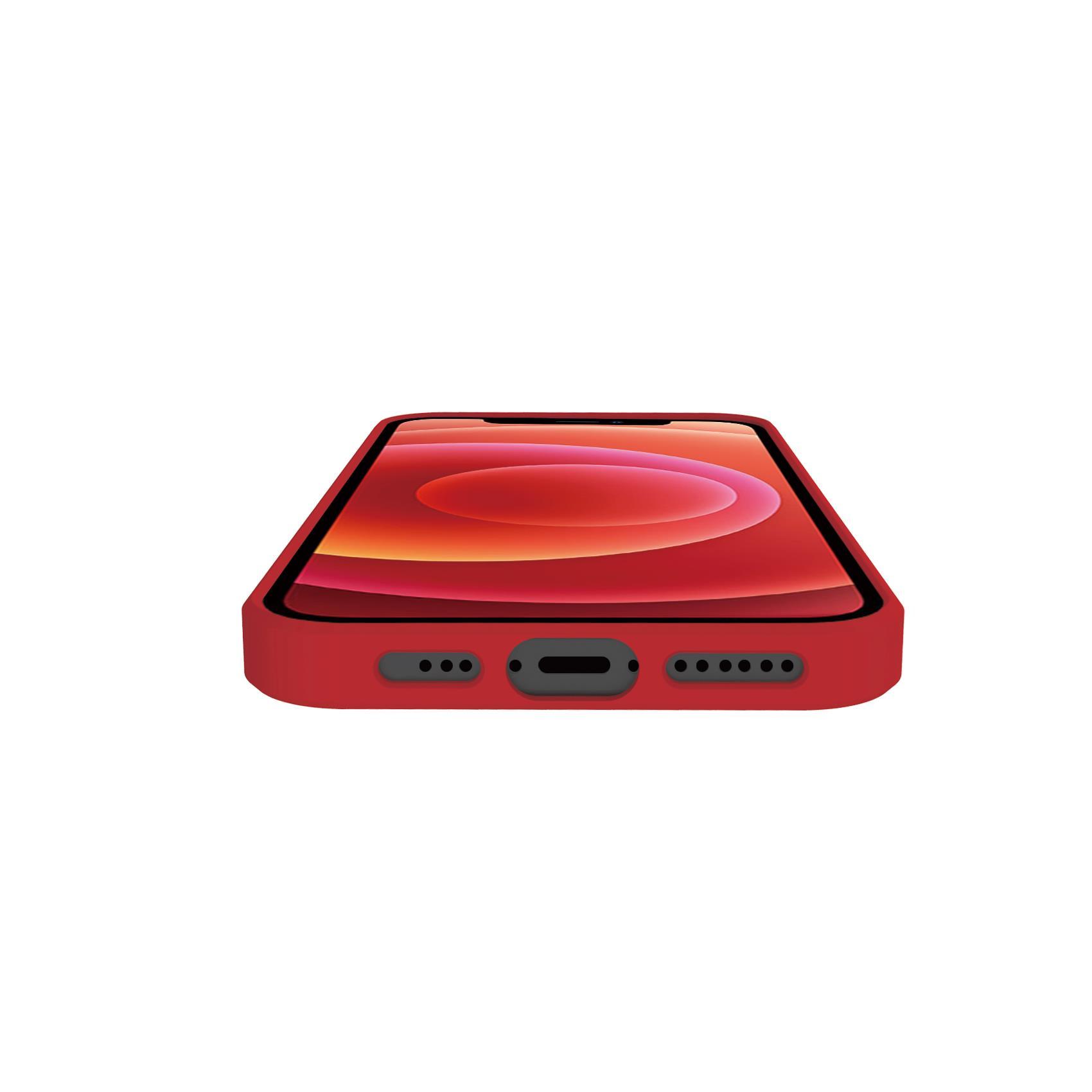 Celly FEELING - Cover per cellulare - silicone - rosso - per Apple iPhone 13 Pro