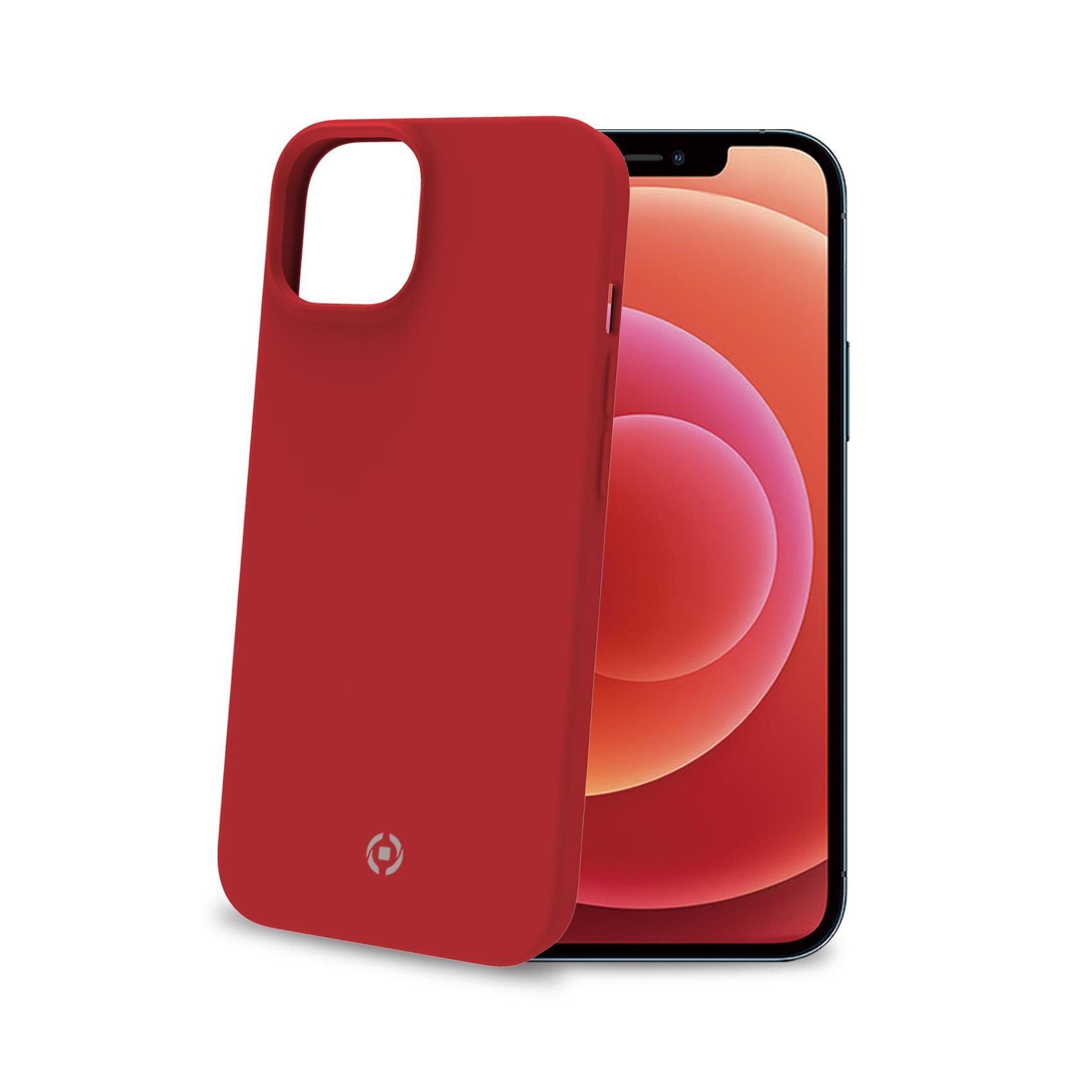 Celly FEELING - Cover per cellulare - silicone - rosso - per Apple iPhone 14 Plus