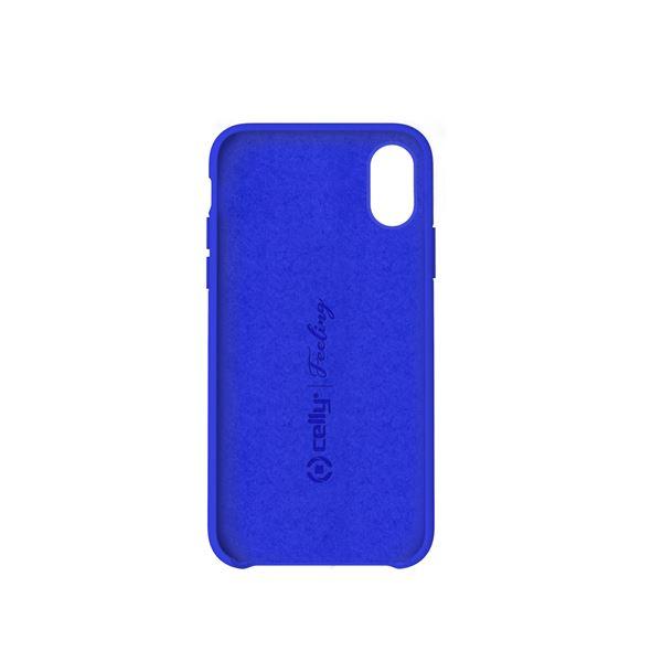 Celly FEELING FEELING998BL - Cover per cellulare - silicone liquido - blu - per Apple iPhone XR