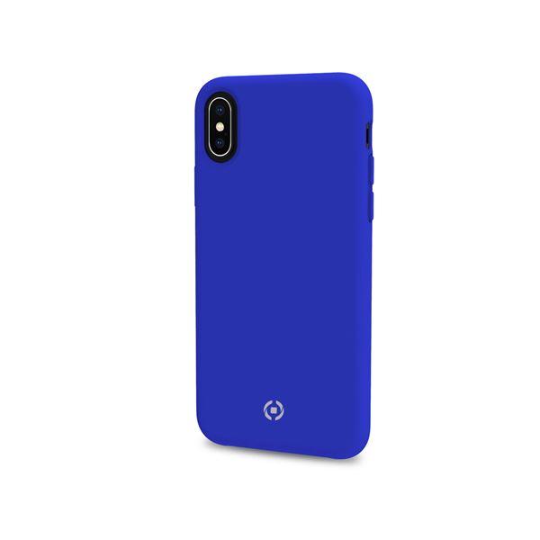 Celly FEELING FEELING999BL - Cover per cellulare - silicone liquido - blu - per Apple iPhone XS Max