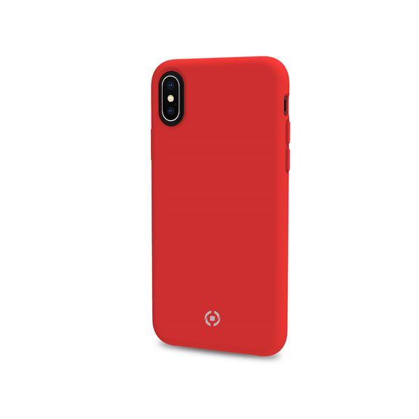 Celly FEELING FEELING999RD - Cover per cellulare - silicone liquido - rosso - per Apple iPhone XS Max