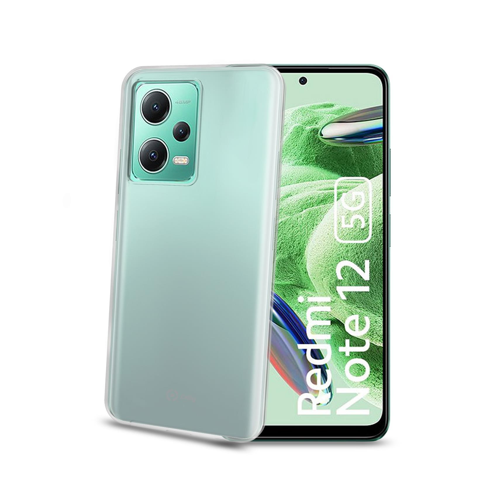 Celly Gelskin - Cover per cellulare - TPU (poliuretano termoplastico) - trasparente - per Xiaomi Redmi Note 12 5G