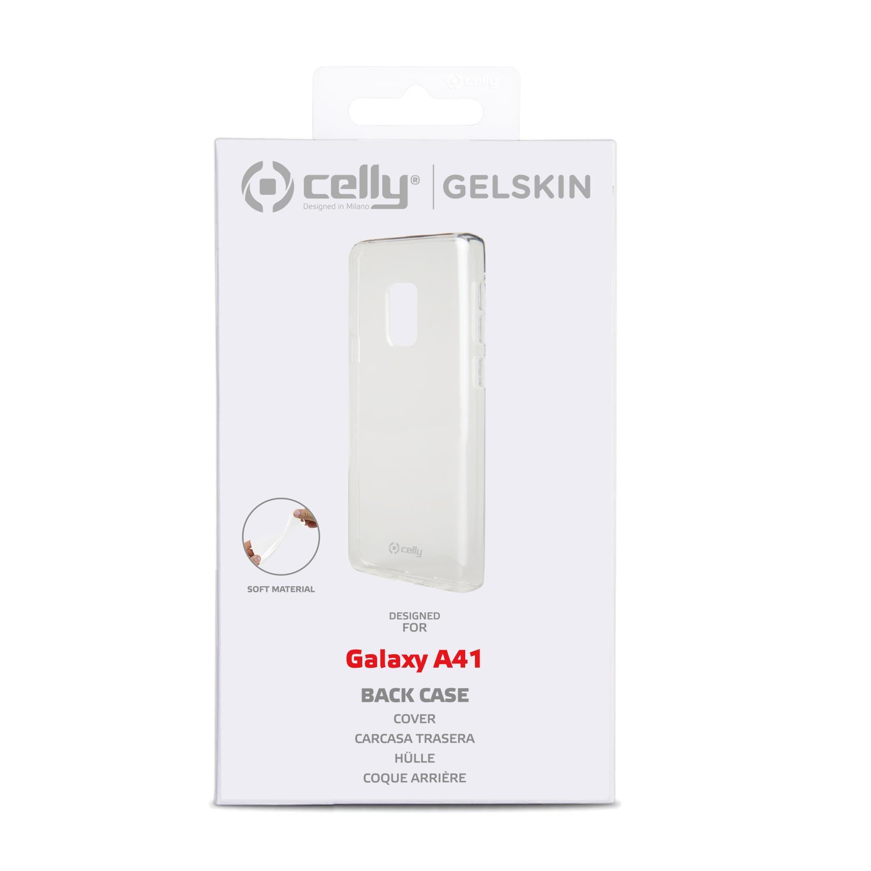 Celly Gelskin GELSKIN906 - Cover per cellulare - TPU (poliuretano termoplastico) - trasparente - per Samsung Galaxy A41