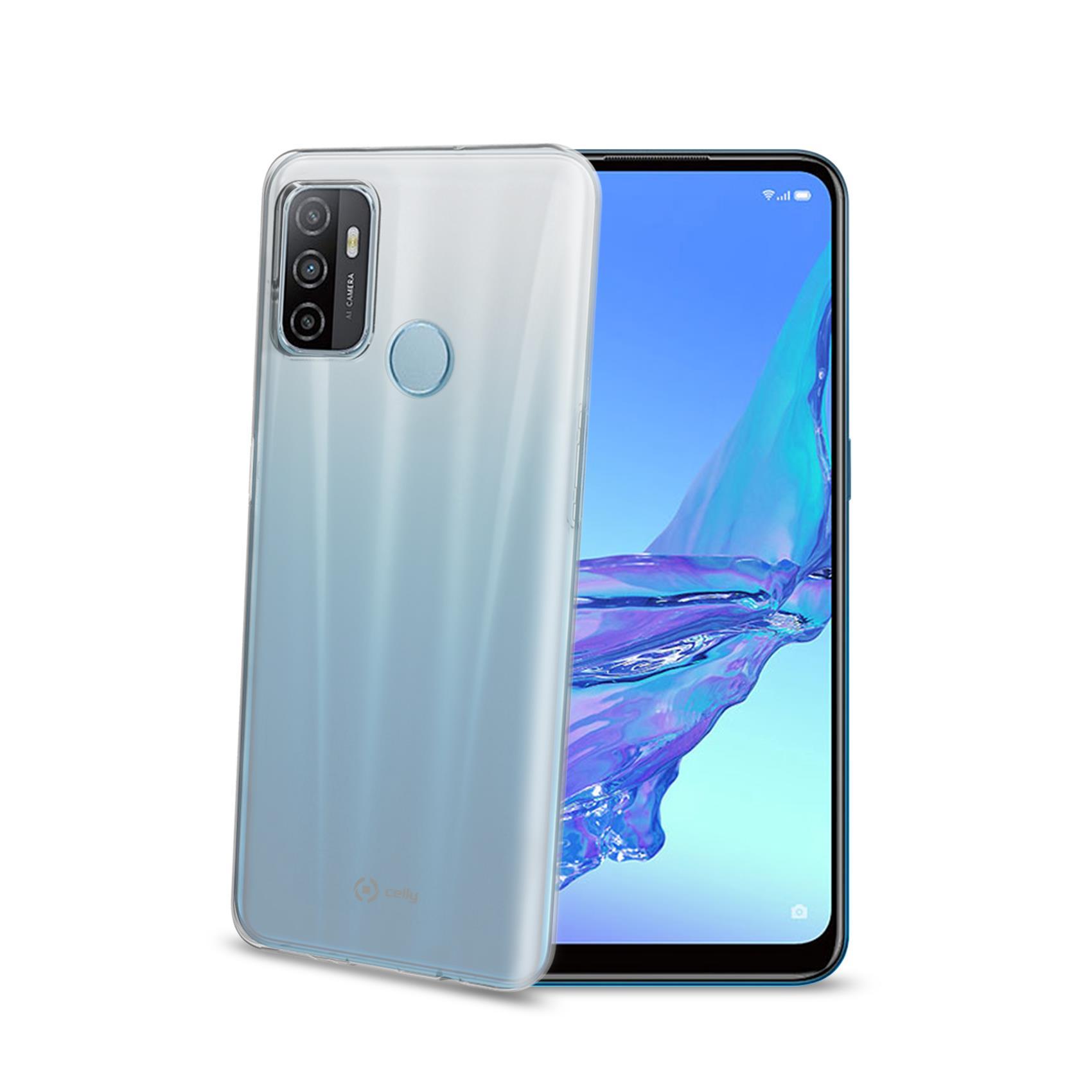 Celly Gelskin - Cover per cellulare - TPU (poliuretano termoplastico) - trasparente - per OPPO A53, A53s