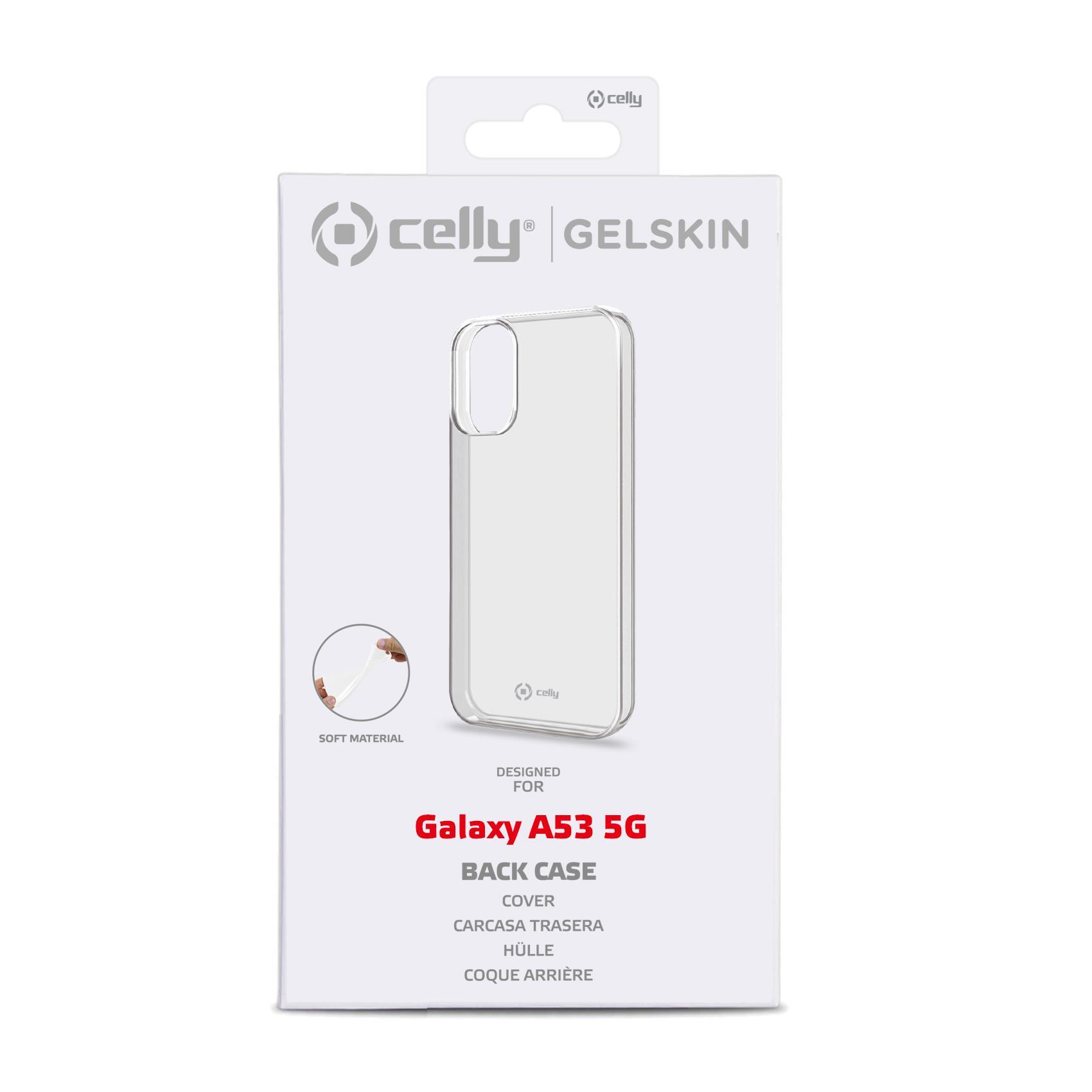 Celly Gelskin - Cover per cellulare - TPU (poliuretano termoplastico) - trasparente - per Samsung Galaxy A53 5G