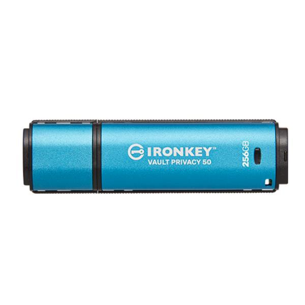 Kingston IronKey Vault Privacy 50 Series - Chiavetta USB - crittografato - 256 MB - USB 3.2 Gen 1 - Compatibile TAA