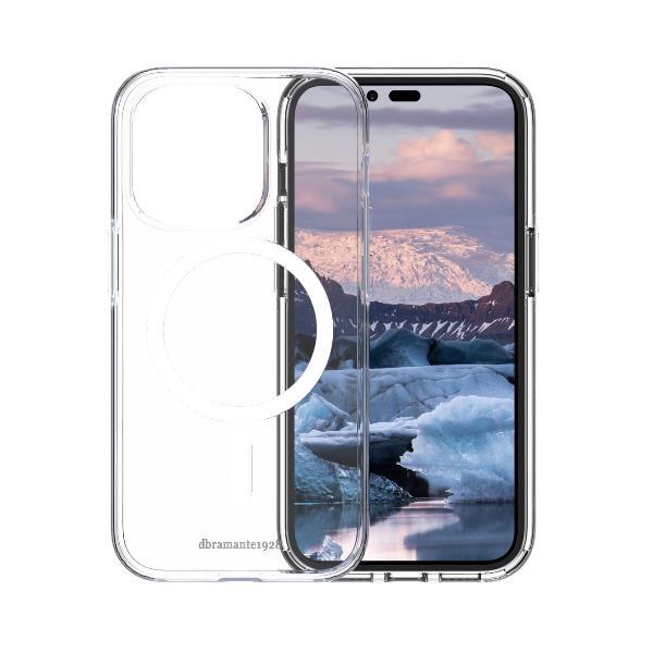 Dbramante 1928 Iceland Pro - Custodia per iPhone 14 Pro in 100% Plastica Riciclata - Trasparente