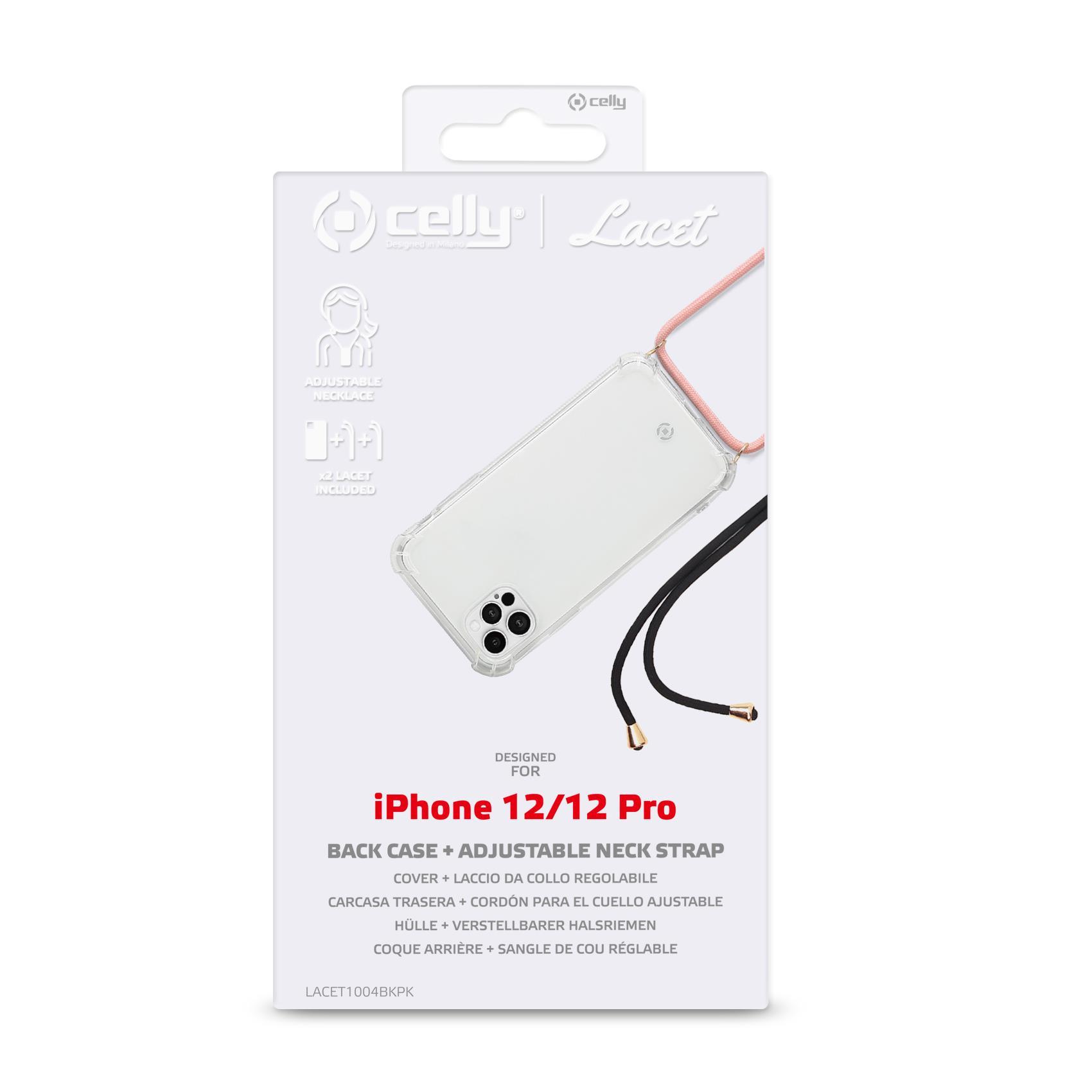 Celly LACET - Cover per cellulare - poliuretano termoplastico morbido (TPU) - trasparente - per Apple iPhone 13 Pro