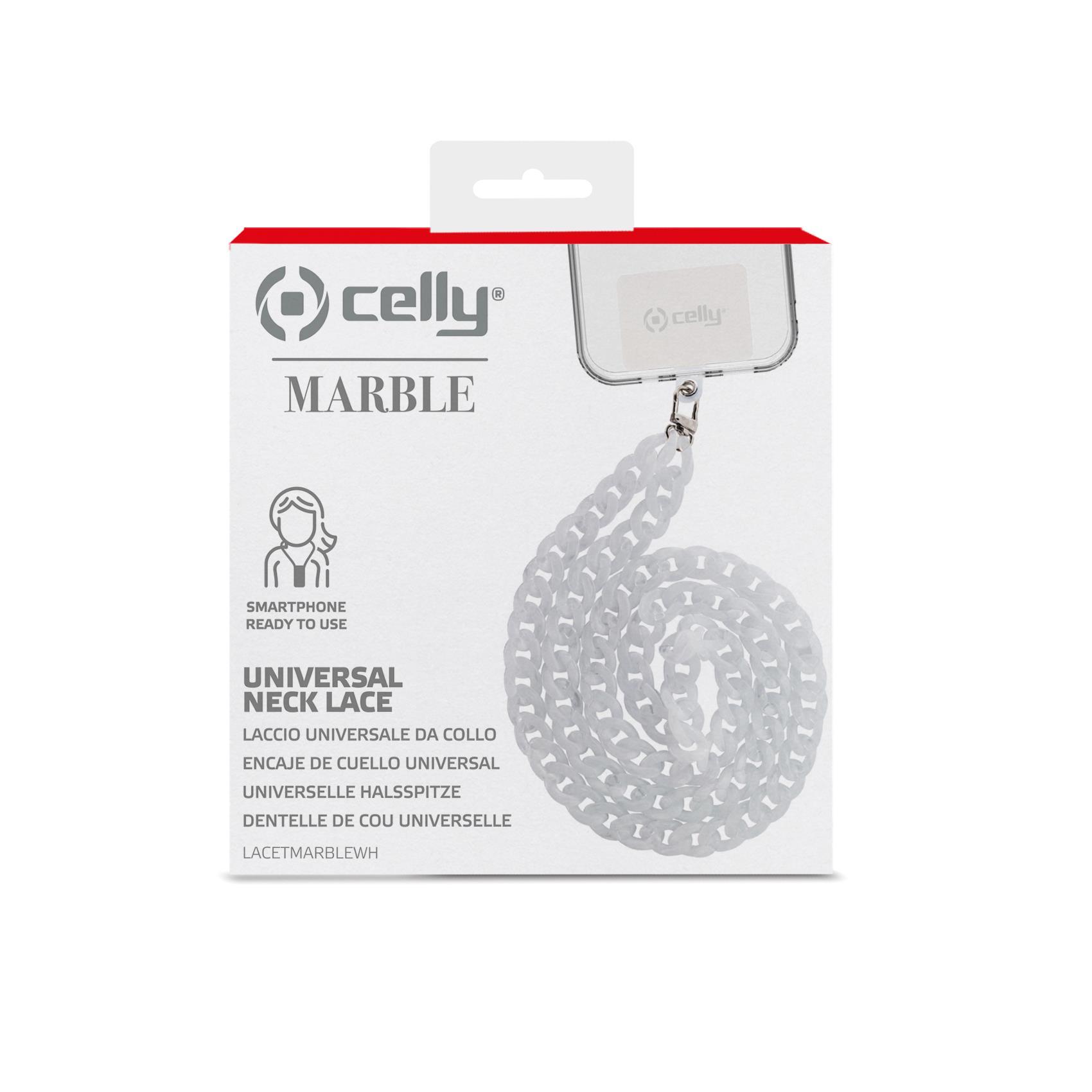 Celly LACETMARBLEWH, Gancio, Bianco