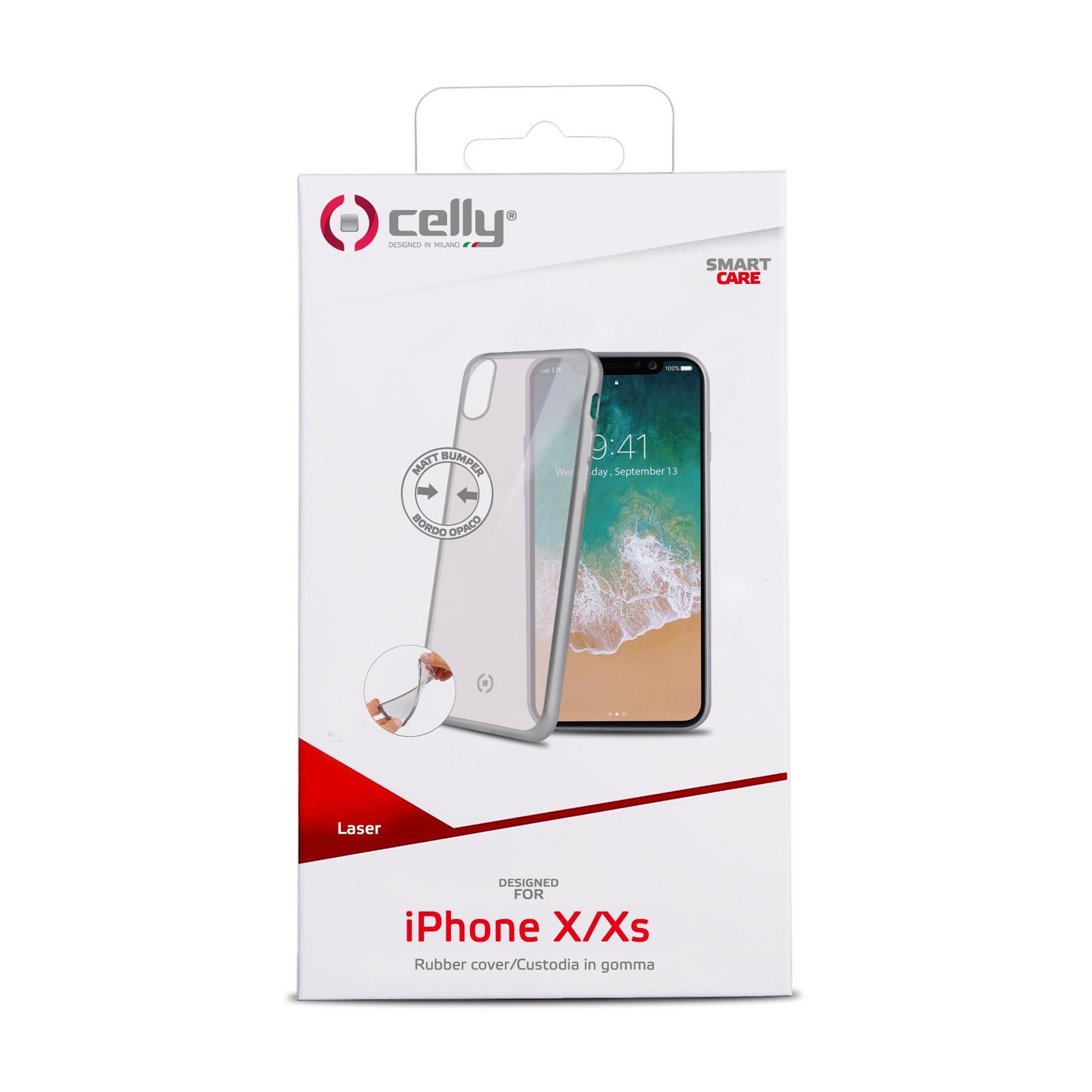 Celly Laser Matt - Cover per cellulare - TPU (poliuretano termoplastico) - trasparente