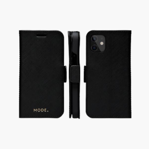 Dbramante 1928 Milano - Custodia in pelle Saffiano per iPhone 12 mini - Nero