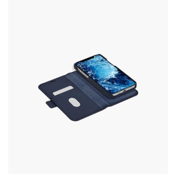 Dbramante 1928 New York - Custodia in pelle Saffiano per iPhone 1212 Pro - Blu