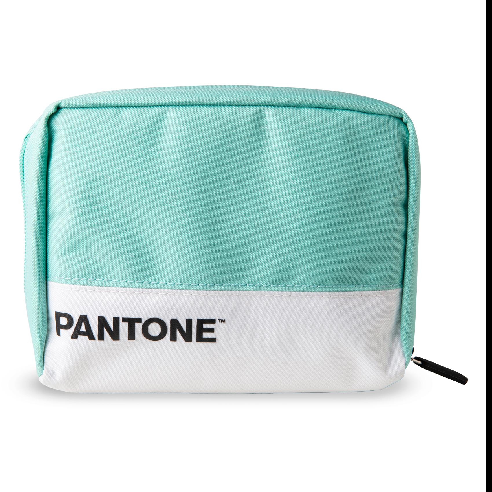 PANTONE ORGANIZER DA VIAGGIO 12.5X15X5CM TASCHE INTERNE CHIUSURA ZIP AZZURRO