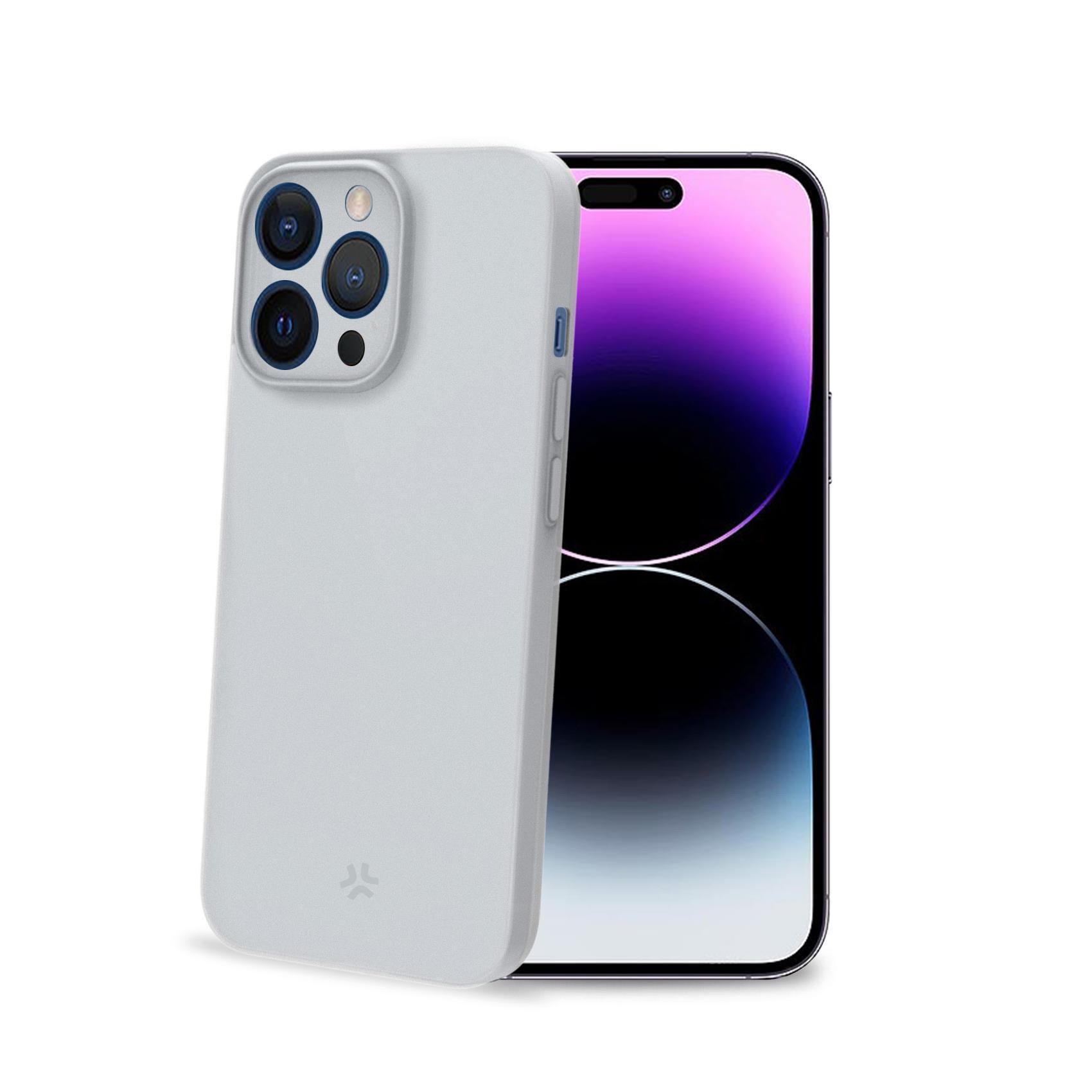 Celly SPACE - Cover per cellulare - TPU (poliuretano termoplastico) - bianco - per Apple iPhone 15 Pro Max