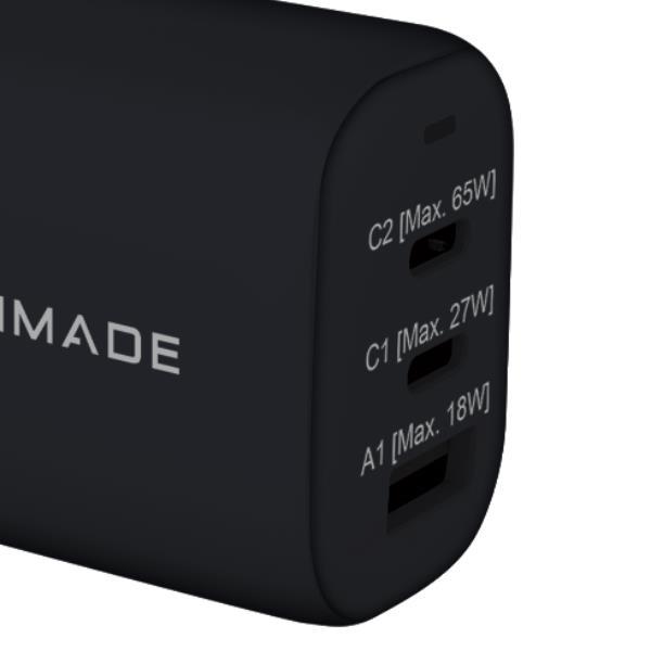 TECHMADE TM-P937-BK CARICABATTERIE DA RETE 65W FAST CHARGE …