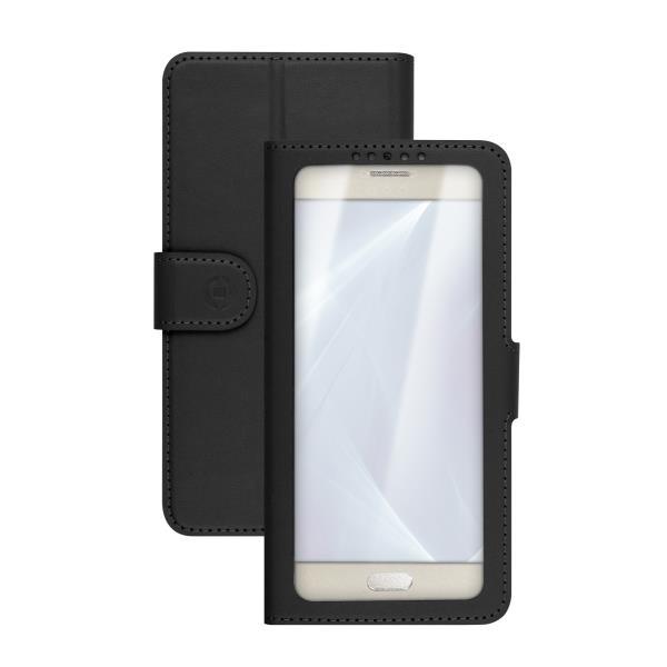Celly Unicaview XL - Flip cover per cellulare - nero