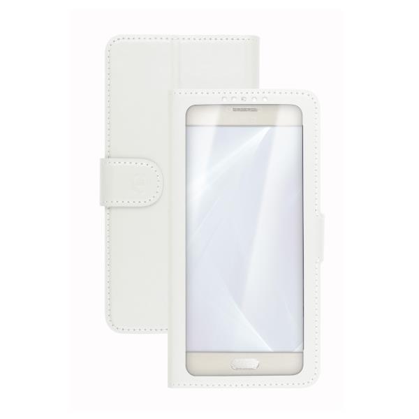 Celly Unicaview XL - Flip cover per cellulare - bianco